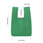 Vrouwen Handvat Tassen Polsbandjes Effen Kleur Gift Bag Cross-Body Gebreide Mouw Knoop Tas Kleine Leuke Draagbare Portemonnee Opvouwbare Tote, Groen, Solid-groen