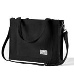 Corduroy schoudertas voor dames met ritssluiting, casual, esthetische handtas, schoudertas, tote crossbody tas, afneembare schouderriem, shopper voor school, werk, dagelijks gebrui