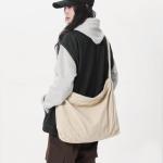 Schoudertas voor dames, grote shopper, tote bag, schoudertas, casual crossbody tas met verstelbare schouderriem, voor school, kantoor, werk, reizen, uitstapjes, winkelen, beige