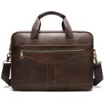 CHDWEY Umhängetaschen für Herren Herren Leder Business Aktentasche, 14-Zoll-Computertasche, Mode-Männer-Umhängetasche(D)
