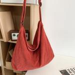Schoudertas voor dames, grote shopper, tote bag, schoudertas, casual crossbody tas met verstelbare schouderriem, voor school, kantoor, werk, reizen, uitstapjes, winkelen, rood