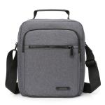 CHDWEY Umhängetaschen für Herren Casual Business Umhängetasche Männer Crossbody Taschen Hohe Qualität Männer Mode Multifunktions Messenger Bag Nylon Männer Handtasche(Grijs,