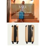 Hauptstadtkoffer Spree, koffer met harde schaal, trolley, rolkoffer, reiskoffer, kan breder worden gemaakt, TSA, 4 wielen, wit