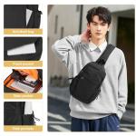 Sling Rugzak Sport Outdoor Borsttas Crossbag Schoudertas Voor Heren Sling Bag Tas Crossbody Rugzak voor Camping Gym Reizen Wandelen