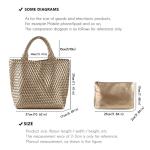 JINMANXUE Unisex Fashion Woven Bag Damen-Tragetasche
