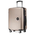HAUPTSTADTKOFFER Midden grote harde koffer, TSA, 4 wielen, check-in bagage met 8 cm volumevergroting, 77 cm, 130 liter, grafiet, champagne, kofferset