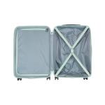 Travelite Koffer met 4 wielen, 3-delig, maten L/M/S, bagage serie Bali: ABS hardshell trolleys, munt, Trolley met harde schaal met 4 wielen