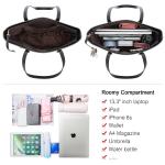 Handtas Dames Shopper Schoudertas Dames Handbags Set Women Grote Damestas Handtassen 3-Delige Set, Grijs Zwart