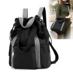 CHDWEY Umhängetaschen für Herren Yoga-Matt-Taschen Fitnessstudio Fitness-Gym-Schulter-Rucksack Sporttasche Kordelzug Sport Gymtas for weibliche Retro(Black)