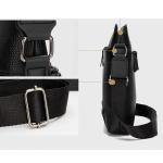 CHDWEY Umhängetaschen für Herren Business-Schultertasche for Mans Vintage Mann-Taschen Pu. Leder Schultertaschen Mode Männer Messenger Bag(Bruin)