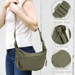 Halve maan schoudertas voor dames en heren, halve maanvormige sling crossbody tassen met verstelbare riem voor dagelijks casual reizen