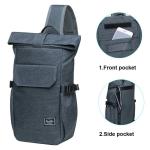 KAUKKO Canvas Tactical Vintage Borsttas Tactical Schoudertas