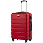 COOLIFE Harde koffer trolley rolkoffer reiskoffer ardschaal Boardcase handbagage met TSA-slot en 4 wielen, spinel rood, Premium koffer