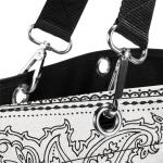 Shopper XL – ruime boodschappentas en elegante handtas in één, van waterafstotend materiaal, Bandana wit, XL