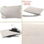 - T193 - ital. Clutch polstas leer small, vuur-rood, Small