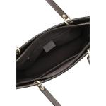 Shopper TAS Anja 33017 dames handtas uni, donkergrijs 840, Eén Maat