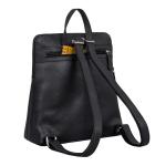 'Heidi' Elegante Leren Rugzak Dames Echt Leren Rugzak Handtas Dames Vintage Daypack Retro City Rugzak Kleine Rugzak Dames Rugzakken, Kleur:zwart