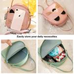 Schoudertas voor meisjes, mini crossbody bag, schoudertas, handtas, PU-leer, kleine meisjeshandtas, mini-rugzakken voor kinderen, meisjes, tieners, roze