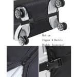 Kofferhoes, elastisch, bamboe, koolstofvezel, 45-81 cm, kofferbeschermhoes, cover, reiskoffer, hoes, hoes, hoes