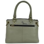 Anna by Anuschka Schooltas voor dames, handtas van echt leer, handbeschilderd, klein, drie katjes, blauw