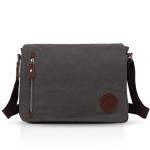 FANDARE Retro schoudertas canvas laptoprugzak voor 14 inch laptop koerierstas heren dames crossbody messenger bag reizen school universiteit werk multifunctionele schooltas
