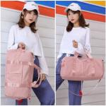 CHDWEY Umhängetaschen für Herren Outdoor Große Sporttasche for Frauen Fitness Nass Trockene Männer Gymnastasche Rosa wasserdichte Reise Training Tasche Schuhe Yoga Matt Tasche(