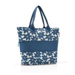 Shopper e1 - grote tas - ruimte voor kleine en grote boodschappen, Daisy Blue., Eén maat, Retro