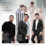 leren schoudertas voor heren crossbodytas voor heren voor heren schoudertas werktas casual crossbodytas messenger bags voor kantoor schoolreizen zwart