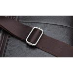 CHDWEY Umhängetaschen für Herren Männer Leder-Schulter-Mode-Geschäfts-Beutel-Handtaschen-Schwarz-Tasche Männer for Dokument-Leder-Laptop-Aktenkoffer-Beutel(2)