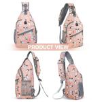 ZOMAKE Borstzak Sling Bag voor heren, diefstalbestendig, crossbody tas voor mannen en vrouwen, schoudertas voor outdoor, fietsen, reizen, wandelen