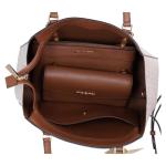 Charlotte Grote 3-in-1 Tote Crossbody Handtas Leer, Vanille, Large
