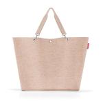 Shopper XL twist coffee – ruime boodschappentas en elegante handtas in één, van waterafstotend materiaal, Twist Coffee, X-Large