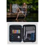 Hauptstadtkoffer Rolkoffer, middelgroot/groot, harde schaal van ABS, 4 rubberen zwenkwielen, voldoet aan TSA-eisen Mitte, blauw