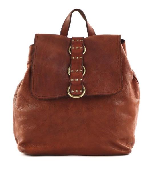 Campomaggi City rugzak leer 28 cm, cognac