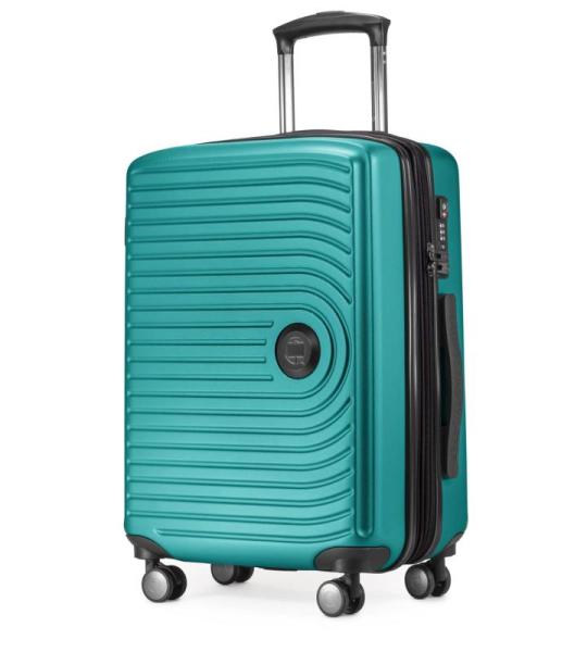 Hauptstadtkoffer Rolkoffer, middelgroot/groot, harde schaal van ABS, 4 rubberen zwenkwielen, voldoet aan TSA-eisen Mitte, turquoise
