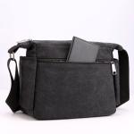 CHDWEY Umhängetaschen für Herren Casual Männer Umhängetasche Hohe Qualität Vintage Crossbody Bag Man Messenger Bag Leinwand Männliche Business Handtaschen(Auburn)