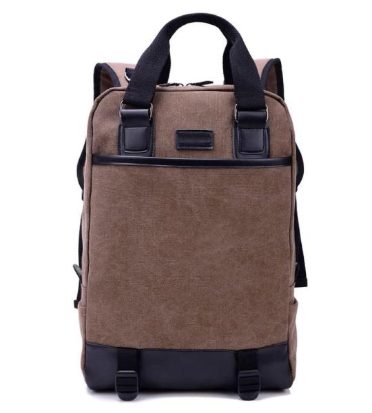 CHDWEY Umhängetaschen für Herren Mode Multifunktionale Leinwand Laptop Rucksack 14 Zoll Geschäftsmann Rucksäcke Casual Reise Unisex Frauen Umhängetaschen Rucksack(Auburn)