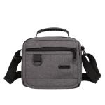 CHDWEY Umhängetaschen für Herren Crossbody Taschen Nylon Männer Handtasche Kleine lässige Reisetasche Klassische Reine Farbe Umhängetasche Hohe Qualität Messenger Bag(Grijs)