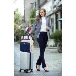 17.3 In Laptop Rugzak voor Vrouwen Mode Reisrugzak Zakelijke Computer Werk rugzak met USB-poort, Wide Open Ontwerp Blauw-Wit
