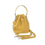 CMX STUDS - Tas voor dames en meisjes, dubbel gebruik, handtas of schoudertas, afneembaar en verstelbaar, met emmervorm, klinknagels en afneembare hanger, ideaal als kerstcadeau, 1