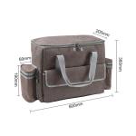 CHDWEY Umhängetaschen für Herren Large-Capacity Canvas Bag Multi-Functional Picnic Tool Tableware Cup Storage Bag Outdoor Camping Handbag