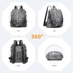 Rugzak dames rugzak anti-diefstal dames casual daypack rugzak dames kleine rugzak dames elegante kleine rugzak dames stadsrugzak meisjes, 2-zwart, Eén maat, Casual