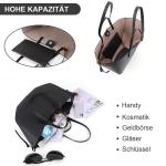 GSenhui Tote Bag handtas voor dames, schoudertas, grote shoppertas, PU-leer, schoudertas met portemonnee, hengseltas, grote draagtas voor boodschappen, cadeau, kantoor, L1-zwart