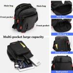 Schoudertas schoudertas messenger bag heren tas om te hangen klein heren canvas mobiele telefoon tas mannen voor werk school reizen, zwart2