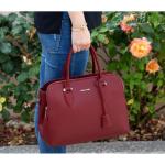 - Dames Bugatti Handtas Draagtas - Shopper Tote PU Leer Schoudertas - Veel Zakken Vakken Rits Crossbodytas - Vrouwen Meisje Tassen - Mode Stad Werk - Rood