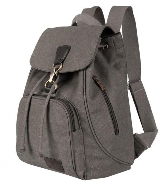callmo Rugzak voor dames, damesmode, effen, stof, grote capaciteit, schooltas, verstelbare schouderriem, waterdichte ritssluiting, kleine voor vrouwen (groen, eenheidsmaat)