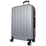 Trendyshop365 Harde koffer 3-delige trolleyset dubbele wielen cijferslot, zilver, kofferset