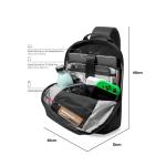 mannen schoudertas voor 2024 13 inch iPad Pro M4, 13 inch iPad Air M2, 13 inch MacBook Air M3 A3114, minimale enkele riem sling tas daypack schoudertas, klein formaat