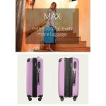 Hauptstadtkoffer Spree, koffer met harde schaal, trolley, rolkoffer, reiskoffer, kan breder worden gemaakt, TSA, 4 wielen, violet