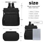 Damesrugzak, anti-diefstalrugzak, nylon, schooltas, dames, reizen, werk, tas, casual, dagrugzak, vintage schouderrugzak